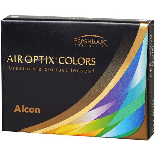 ������ ������ ���������� ����� Alcon Air optix Colors, 2 ��., R 8,6, D -7, honey ����