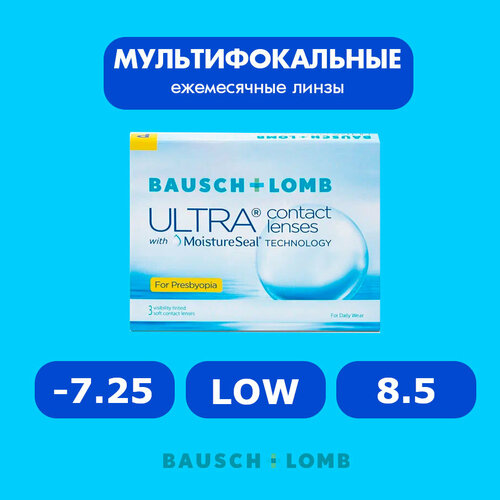 ������ ������ ���������� ����� �� ����� BAUSCH+LOMB Ultra for Presbyopia, 3 ��., R 8,5, D -7,25, ADD: ������, 1 ��. ����