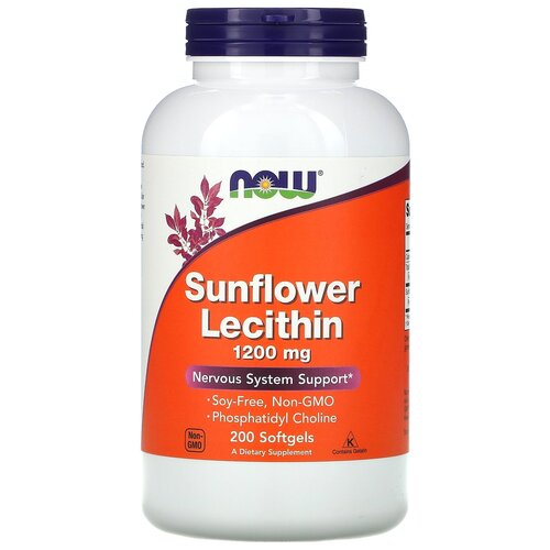 ������ ������ ������� NOW Sunflower Lecithin 1200 ��, 300 �, 1200 ��, 200 ��. ����