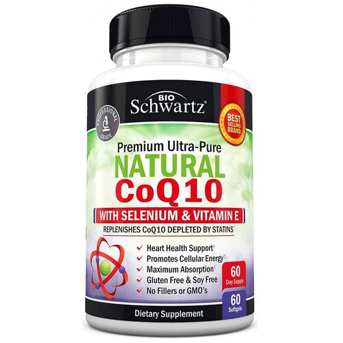   BioSchwartz Natural CoQ10, 60 .   -     , -,   