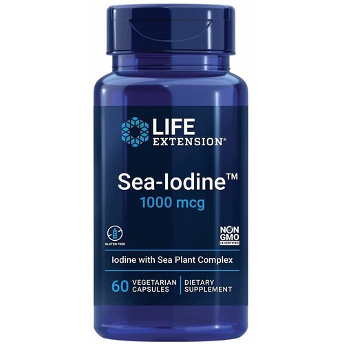  Sea-Iodine 1000 mcg, 60 vegetarian capsules   -     , -,   