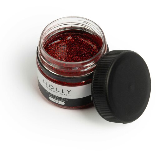  Holly Professional   , ,    Glitter Gel Red   -     , -,   