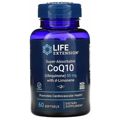  Super-Absorbable CoQ10 50  with d-Limonene 60   (Life Extension)   -     , -,   