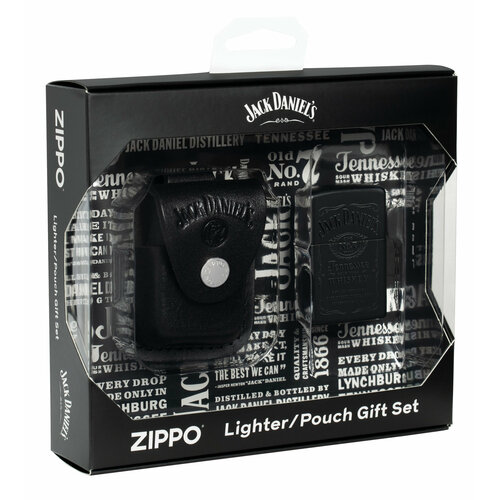 ������ ������ ����� ZIPPO Jack Daniels�: ��������� � ��������� Black Matte � ������� ����� � ���������� ������� ����