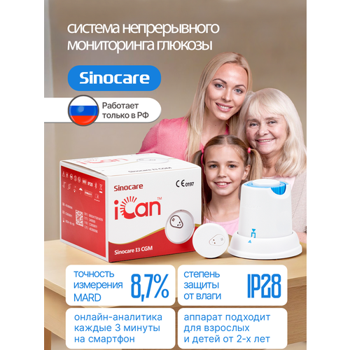 ������ ������ ������� ������������ ����������� ������� Sinocare iCan i3 CGM ����