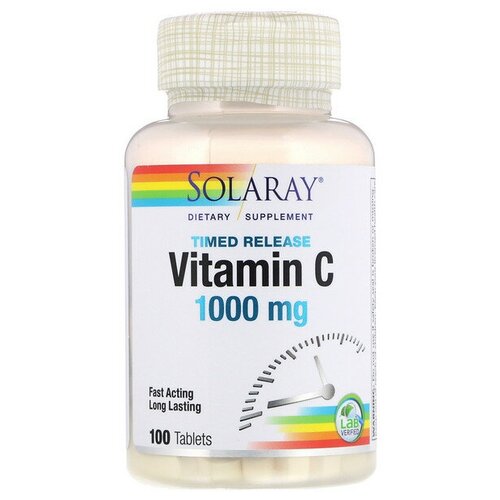   Solaray Vitamin C Timed Release, 180 , 1000 , 100 .   -     , -,   