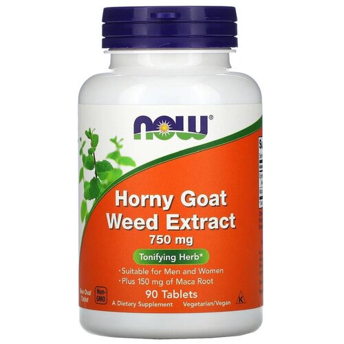   NOW Horny Goat Weed extract, 190 , 750 , 90 .   -     , -,   