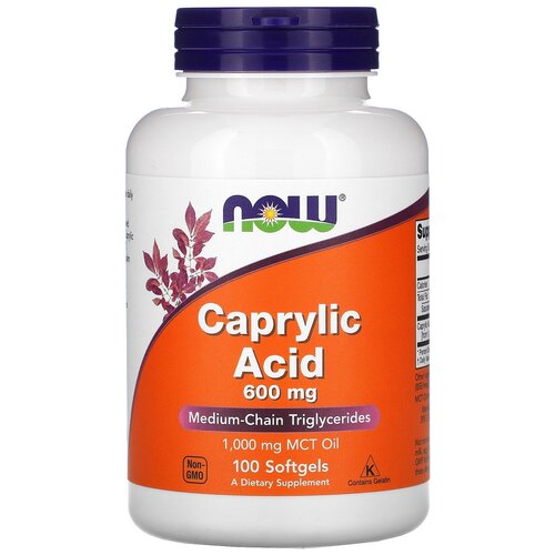   NOW Caprylic Acid 600 , 190 , 100 , 100 .   -     , -,   