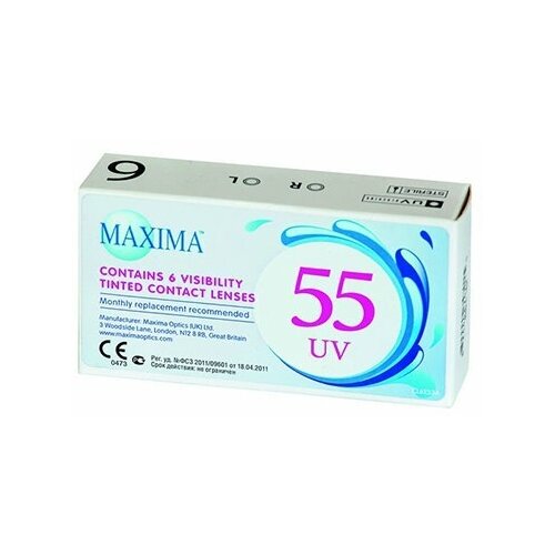 ������ ������ ���������� ����� Maxima 55 UV, 6 ��., R 8,6, D -4,75 ����