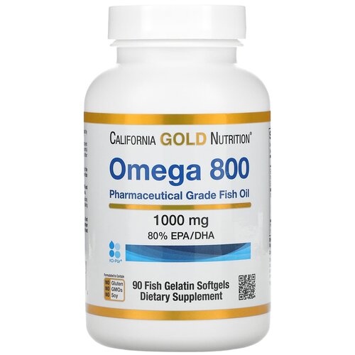 ������ ������ California Gold Nutrition Omega 800 Fish oil ����., 180 �, 90 ��. ����