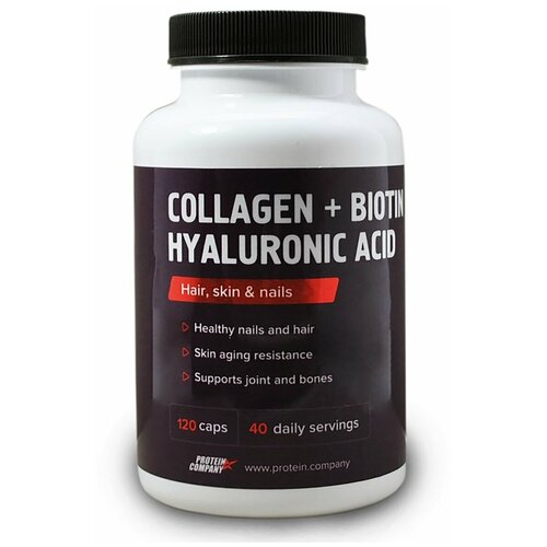 ������ ������ ������� PROTEIN.COMPANY Collagen + Biotin Hyaluronic acid, 90 �, 250 ��, 120 ��. ����