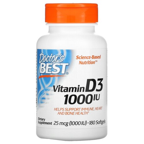  Doctor's Best Vitamin D3 ., 1000 ME, 80 , 180 .   -     , -,   