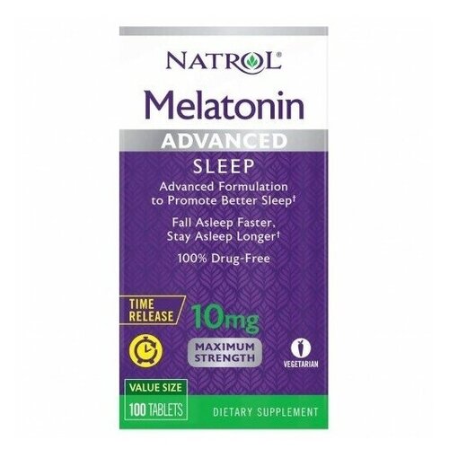 ������ ������ �������� Natrol Melatonin Advanced Sleep Time Release, 10 ��, 100 ��. ����