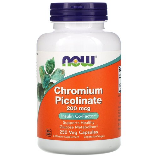   NOW Chromium Picolinate, 190 , 100 , 200 , 250 .   -     , -,   