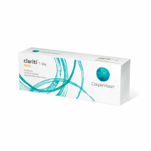 ������ ������ ����������� ���������� ����� CooperVision Clariti 1 day toric., 30 ��., R 8,6, D -1,25,�CYL:�-0,75,�A�:�170, 1 ��. ����