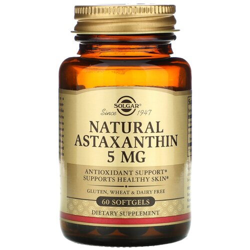 ������ ������ ������� SOLGAR Natural Astaxanthin 5 ��, 190 �, 60 ��. ����