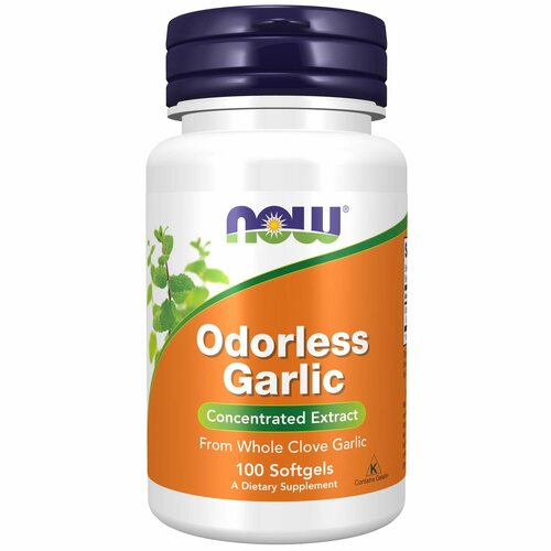 ������ ������ NOW Odorless Garlic, �������� ������� ��� ������, 100 ������ ����