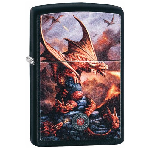     ZIPPO 49097 Anne Stokes   Black Matte -      -     , -,   