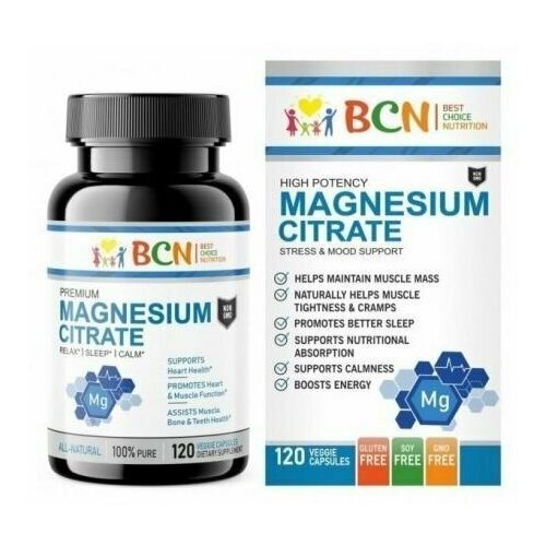  BCN Magnesium Citrate 400 mg, 120      -     , -,   