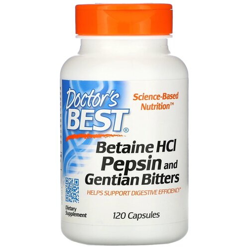   Doctor's Best Betaine HCL Pepsin and Gentian Bitters, 100 , 120 .   -     , -,   