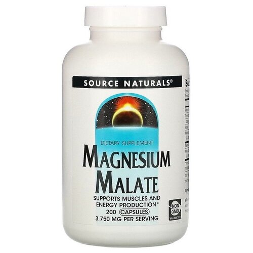  Source Naturals Magnesium Malate 200  (Source Naturals)   -     , -,   