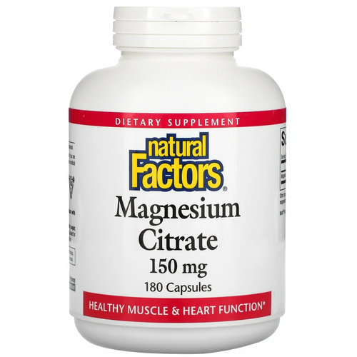 ������ ������ Natural Factors Magnesium Citrate ����., 150 ��, 290 �, 180 ��. ����