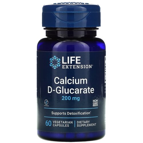   Life Extension Calcium D-Glucarate, 50 , 100 , 200 , 60 .   -     , -,   