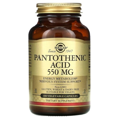 ������ ������ ������� SOLGAR Pantothenic Acid, 150 �, 550 ��, 100 ��. ����