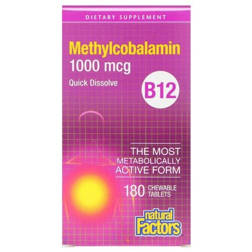   Natural Factors Methylcobalamin B12, 70 , 1000 , 180 .   -     , -,   