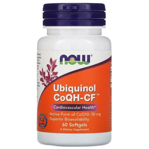   NOW Ubiquinol CoQH-CF, 50 , 60 .   -     , -,   