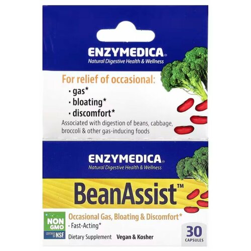  Enzymedica, BeanAssist , 30    -     , -,   