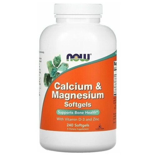 ������ ������ ������� NOW Calcium & Magnesium, with Vitamin D-3 and Zinc, 820 �, 250 ��, 240 ��. ����