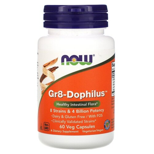   NOW Gr8- Dophilus, 100 , 60 .   -     , -,   