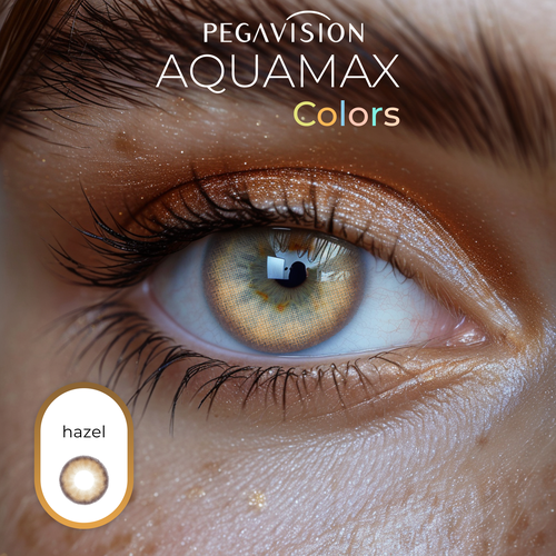 ������ ������ ���������� ����� Pegavision Aquamax Colors, 2 ��., R 8,6, D -2, Hazel, 1 ��. ����