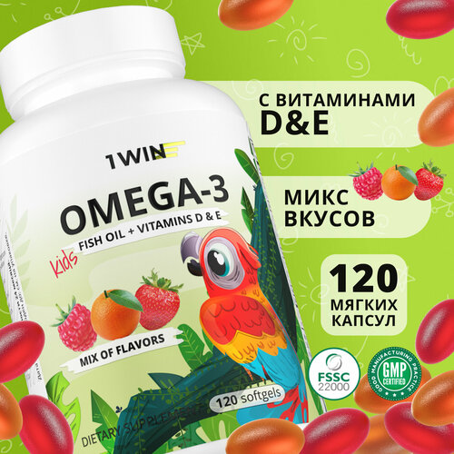 ������ ������ ������� ����� 3 ����������� 1WIN Omega-3 ���������� ����� ���, � ���������� � 3 (D) � �, ���� ������: ������, ��������, ��������, 120 ������ ����