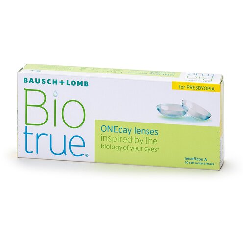 ������ ������ ���������� ����� Bausch & Lomb Biotrue Oneday for presbyopia, 30 ��., R 8,6, D -3, ADD: ������� ����