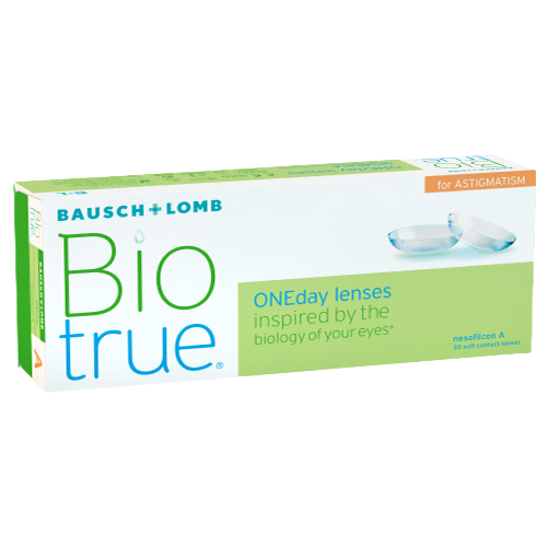 ������ ������ ����������� ���������� ����� BAUSCH+LOMB Biotrue Oneday for astigmatism, 30 ��., R 8,4, D -1,5,�CYL:�-2,75,�A�:�20, 1 ��. ����