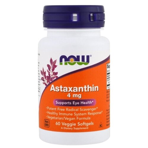   NOW Astaxanthin, 100 , 4 , 60 .   -     , -,   