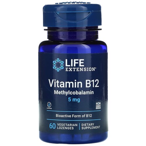   Life Extension Vitamin B12 Bioactive form, 100 , 5 , 60 .   -     , -,   