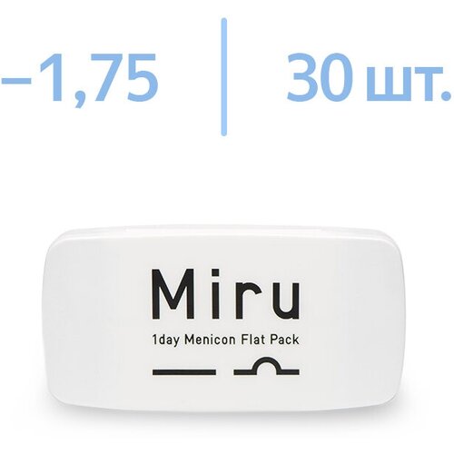 ������ ������ ����������� ���������� ����� Menicon 1 Day Menicon Flat Pack, 30 ��., R 8,6, D -1,75 ����