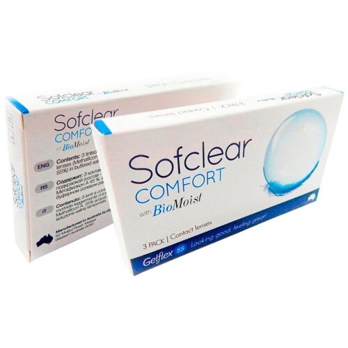    Gelflex Sofclear Comfort with BioMoist, 3 ., R 8,6, D +3   -     , -,   