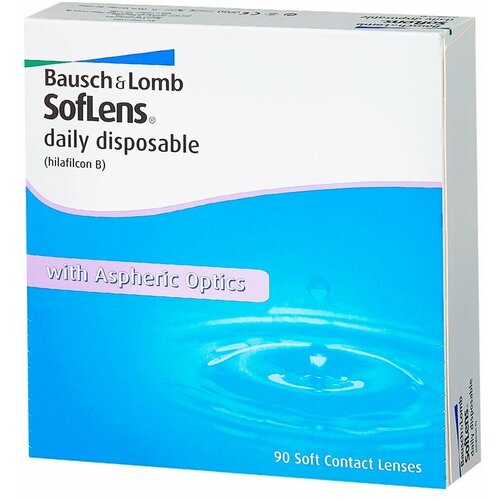 ������ ������ ���������� ����� Bausch & Lomb Soflens Daily Disposable, 90 ��., R 8,6, D -3,25 ����