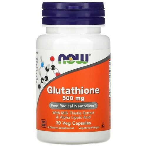  NOW Foods, Glutathione, 500 mg, , 500 , 30     -     , -,   