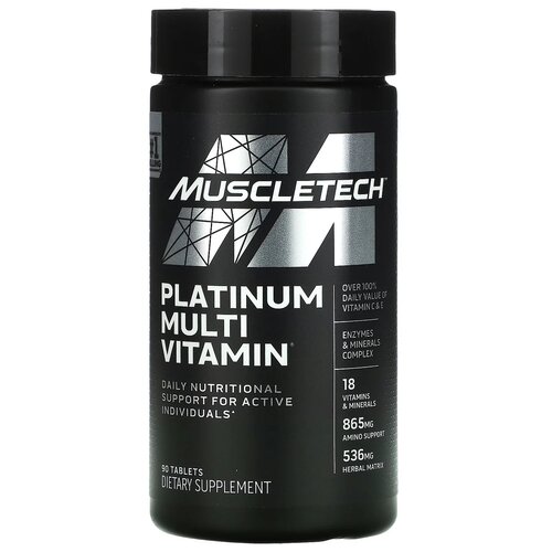  MuscleTech Platinum Multivitamin, 100 , 90 .   -     , -,   