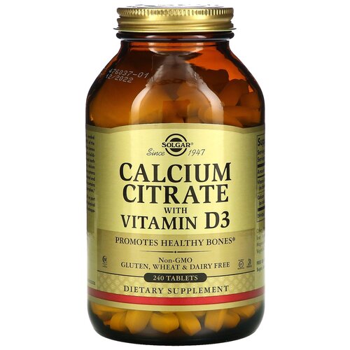  Solgar Calcium Citrate with Vitamin D3 ., 240 .   -     , -,   