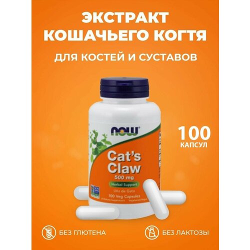 ������ ������ NOW Cat's Claw 500 mg ������� ������, 100 ���. ������ ����