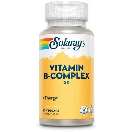  Vitamin B-Complex 50 mg, 50 VegCaps   -     , -,   