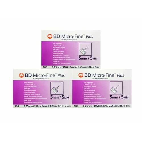 ������ ������ ���� ��� �����-����� �� ��������� ���� (Micro-Fine) 31G (0.25 mm) 5 ��, 300 ��� ����