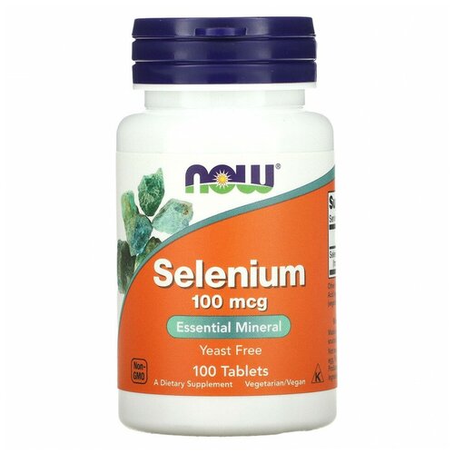 ������ ������ Now Foods, Selenium, �����, 100 ���, 100 �������� ����