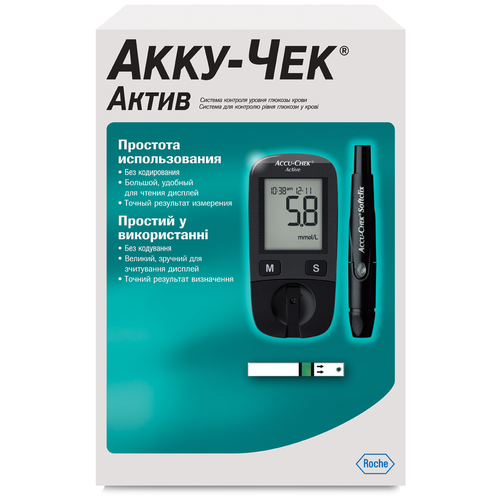 ������ ������ ��������� Accu-Chek Active , ����-������� � ���������: 10 ��. ����